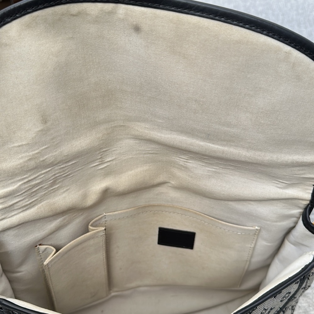 Louis Vuitton Minillin Navy and Gray Shoulder Bag - Picture 8 of 11